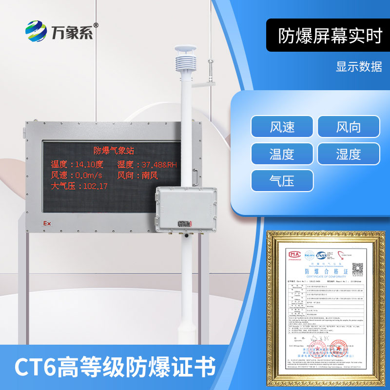 防爆工業小型氣象站：防爆小站，大氣象