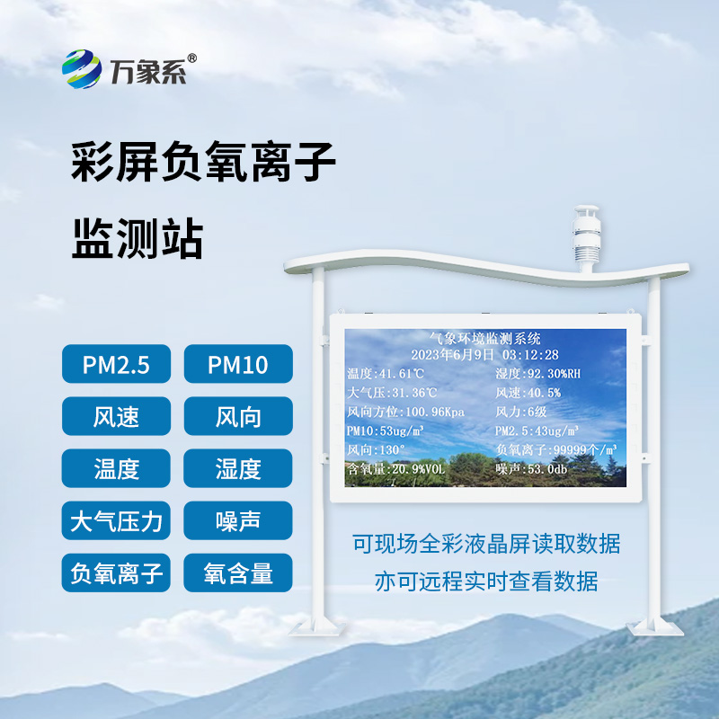 全彩屏負氧離子監測站：空氣健康的“智能衛士”